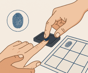 Ink & Roll Fingerprinting